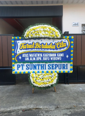 Papan Bunga Duka di Panyabungan Barat