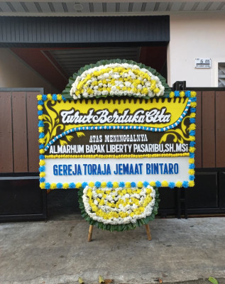 Papan Bunga Duka di Panyabungan Barat